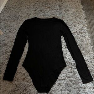Black Long Sleeve Bodysuit - Small